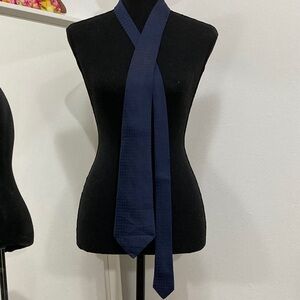 Hermes Classic Blue Silk Tie